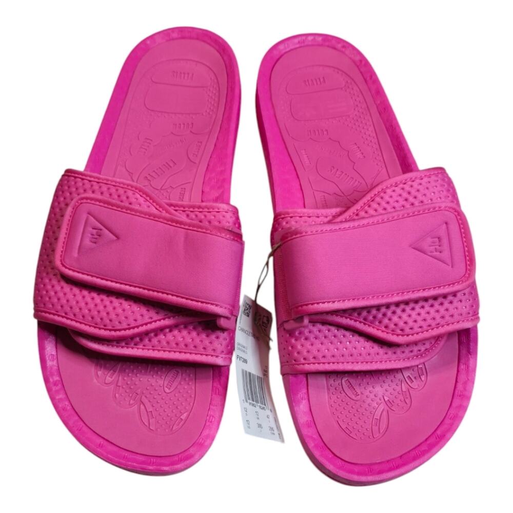 Pharrell Williams X Adidas adilette with the PW BOOST SLIDE Style PINK MENS 12